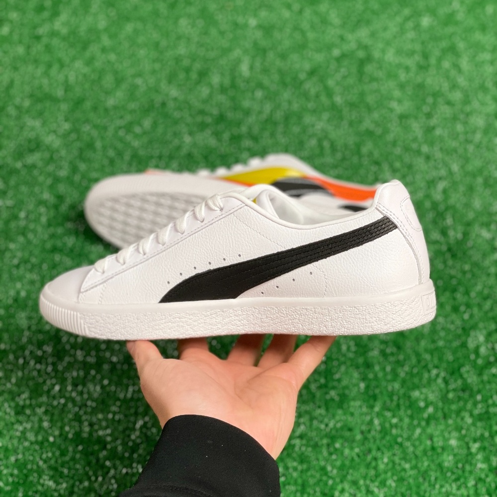 Puma Low Top Mens Casual Lifestyle Shoes White Orange Black 382989-01 NEW Multi - Picture 2 of 4